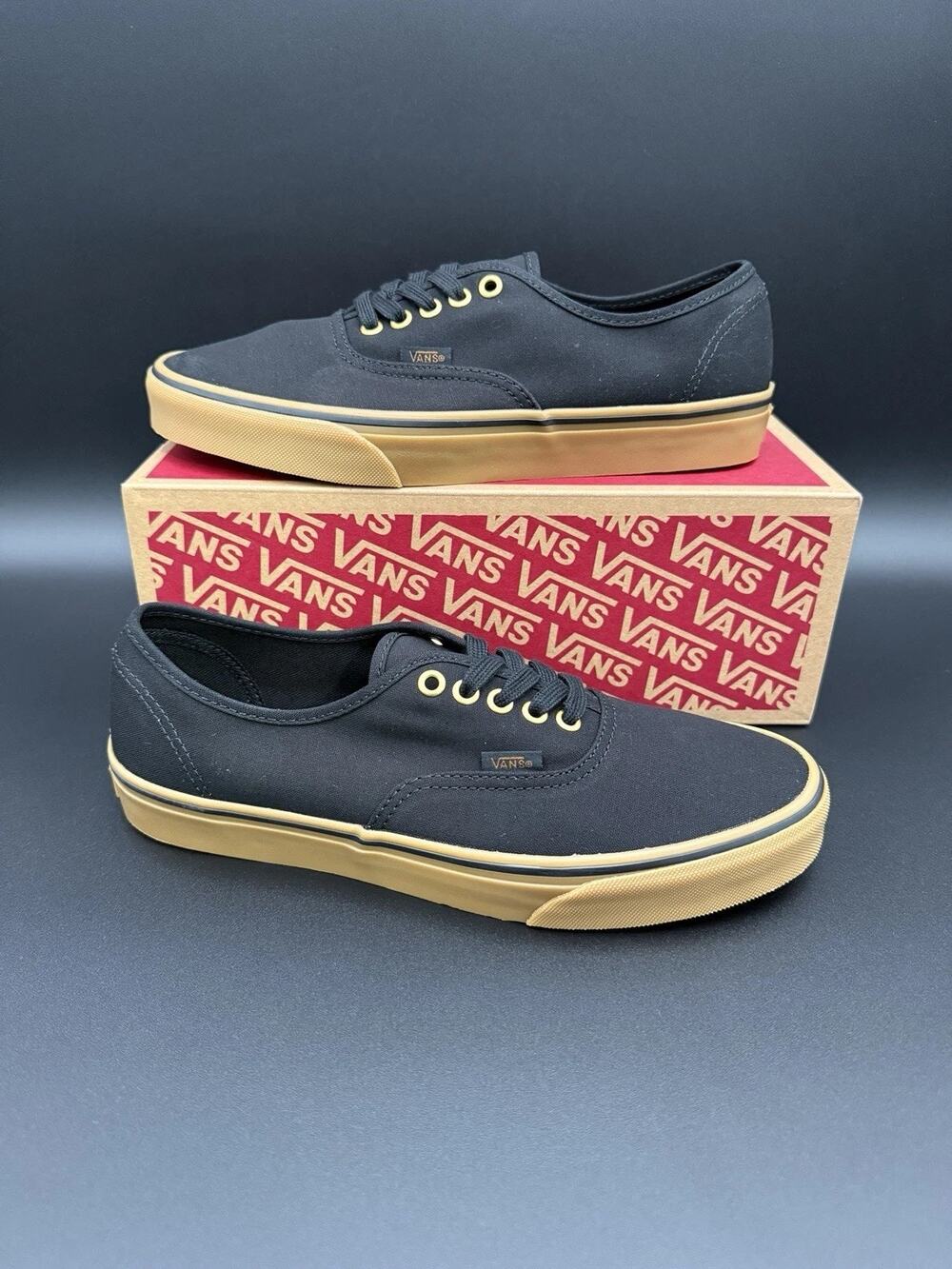 Vans Authentic Black Gum Womens Size 7.5 - Picture 1 of 7